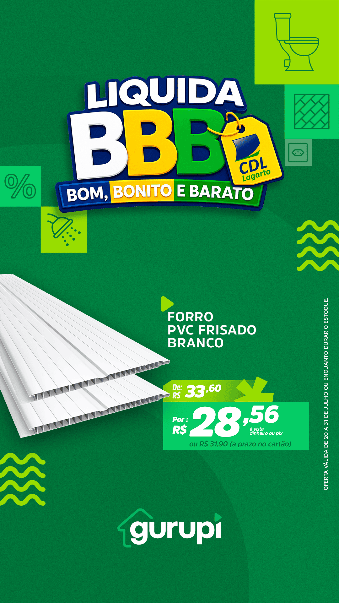 Forro Pvc Frisado Branco_BBB-CDL-2026-Gurupi