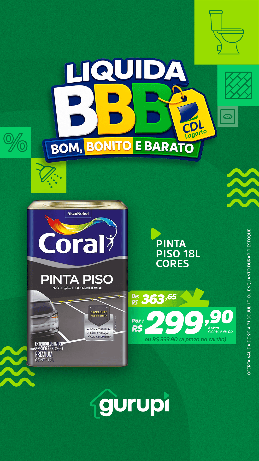 Pinta Piso 18l Cores_BBB-CDL-2026-Gurupi